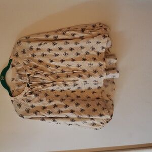 a new day | oversized cropped blouse | (XS)
